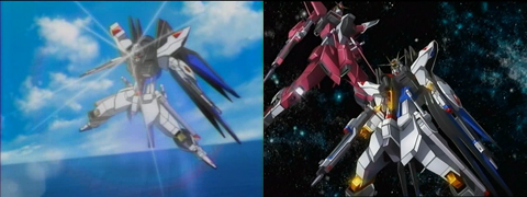 Gundam Seed Destiny - Strike Freedom and Infinite Justice 